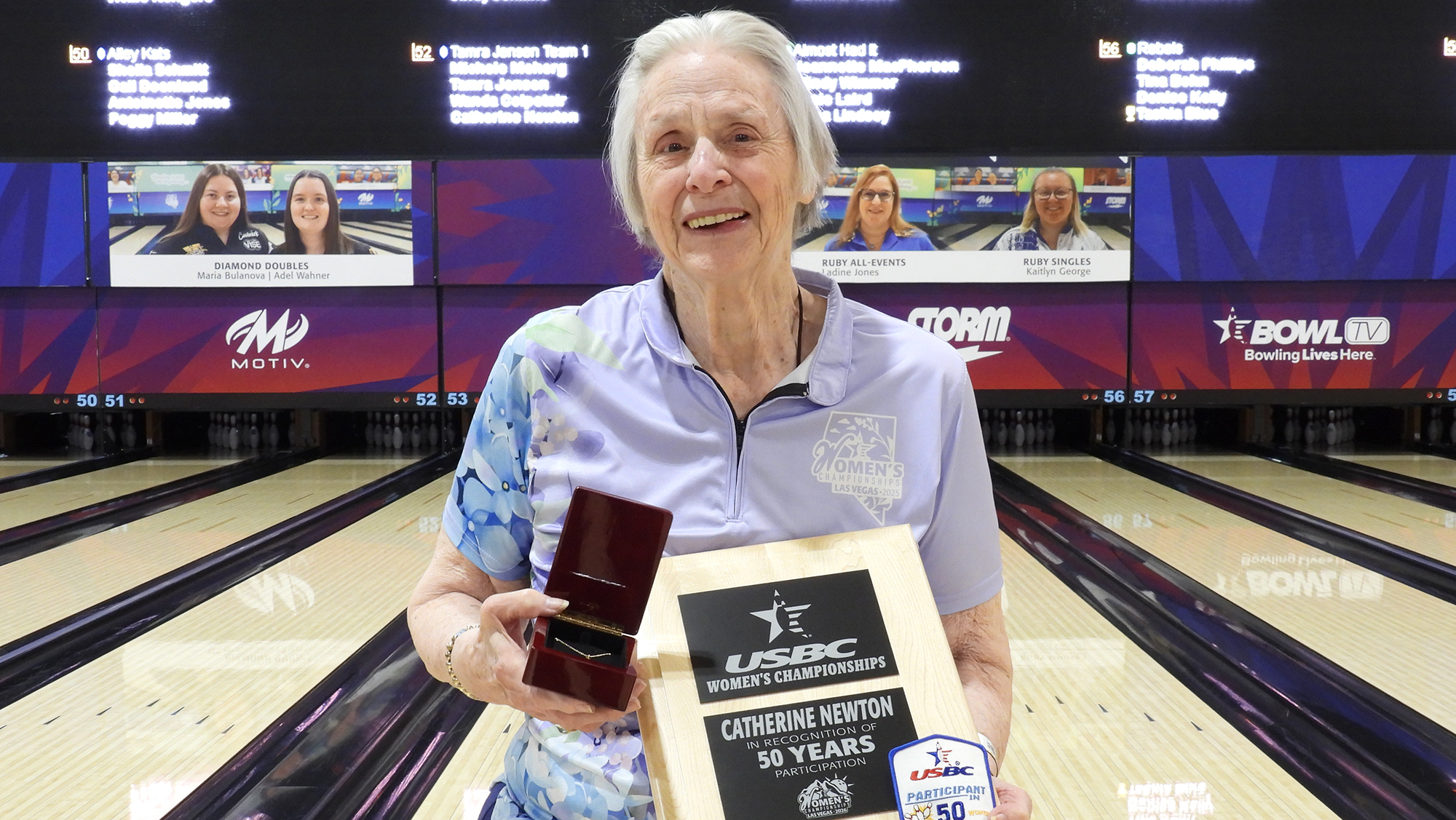 Catherine Newton celebrates 50 years at USBC Women's Championships